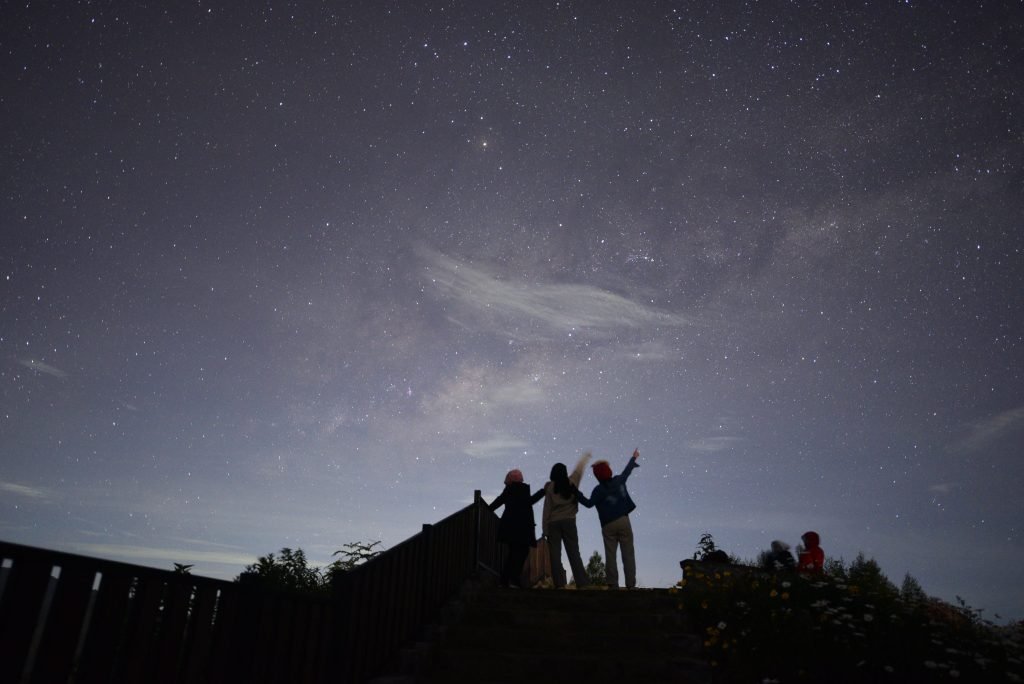 Langit malam dengan gugusan bintang