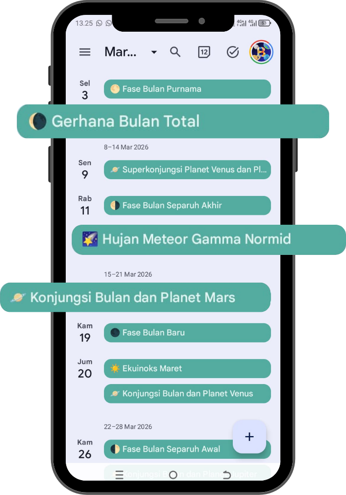 Mockup Kalender Astronomi 2026